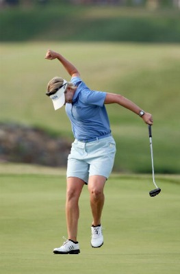 2007 McDonalds LPGA Championship.  Making a birdie on the last hole. Unfortunately I came up 1 short